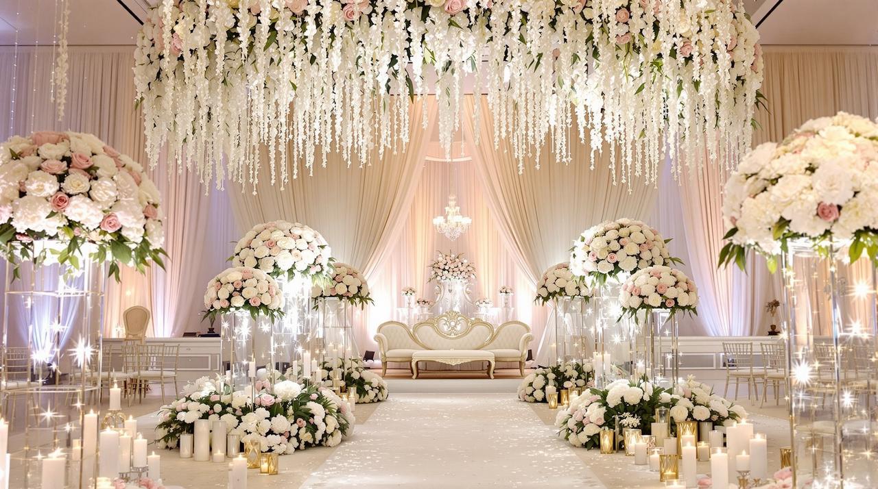 女明星婚礼现场照片流出！豪华婚礼耗资超千万，嘉宾名单曝光